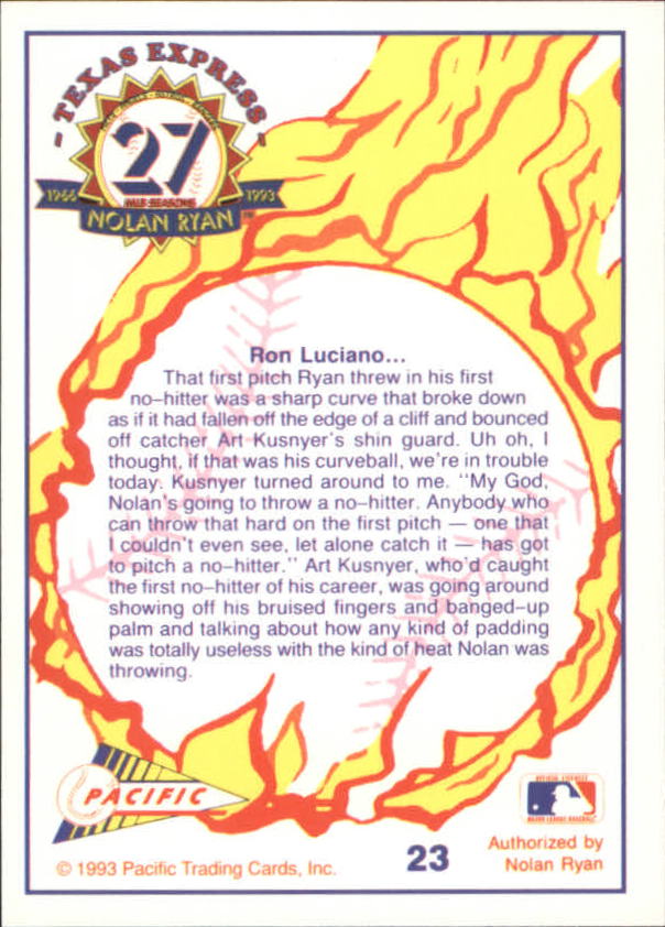 B0694- 1993 Pacific Ryan Nolan 27th Season BB 1-250 -You Pick- 15+ FREE US SHIP - Picture 45 of 488