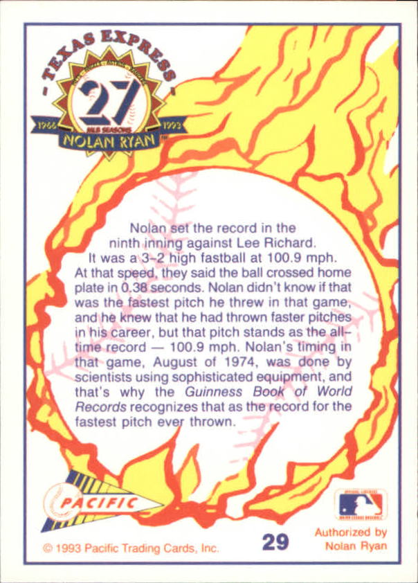 B0694- 1993 Pacific Ryan Nolan 27th Season BB 1-250 -You Pick- 15+ FREE US SHIP - Picture 57 of 488