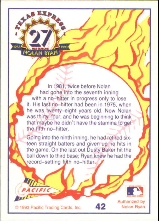 B0694- 1993 Pacific Ryan Nolan 27th Season BB 1-250 -You Pick- 15+ FREE US SHIP - Picture 83 of 488