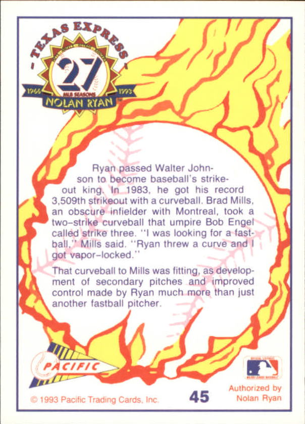 B0694- 1993 Pacific Ryan Nolan 27th Season BB 1-250 -You Pick- 15+ FREE US SHIP - Picture 89 of 488