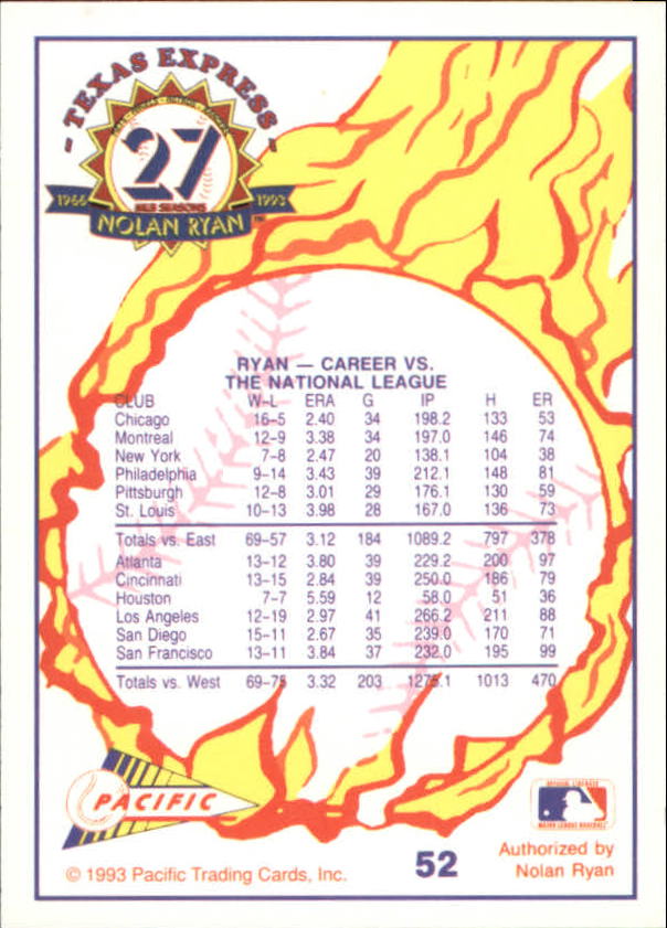 B0694- 1993 Pacific Ryan Nolan 27th Season BB 1-250 -You Pick- 15+ FREE US SHIP - Picture 103 of 488