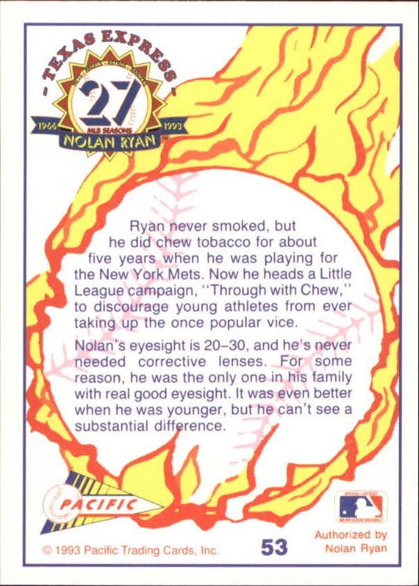 B0694- 1993 Pacific Ryan Nolan 27th Season BB 1-250 -You Pick- 15+ FREE US SHIP - Picture 105 of 488