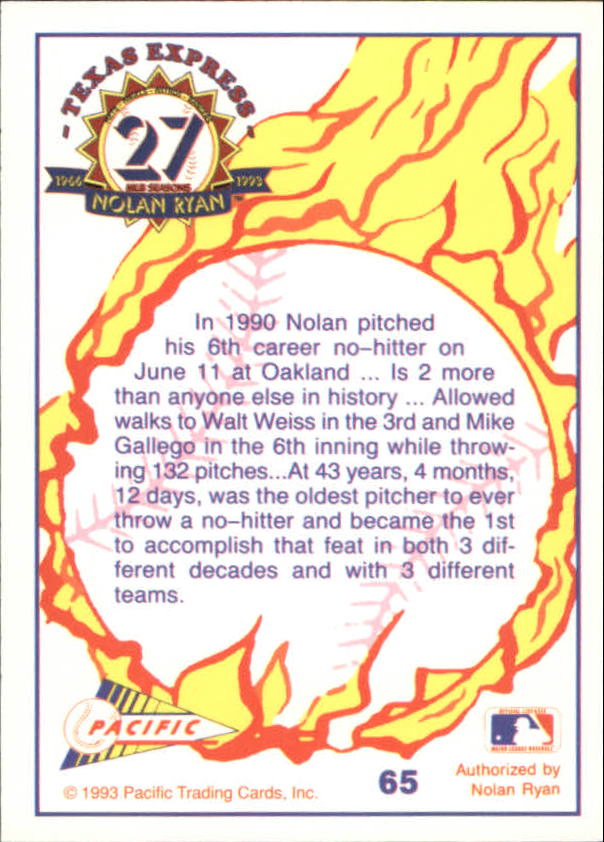 B0694- 1993 Pacific Ryan Nolan 27th Season BB 1-250 -You Pick- 15+ FREE US SHIP - Picture 129 of 488