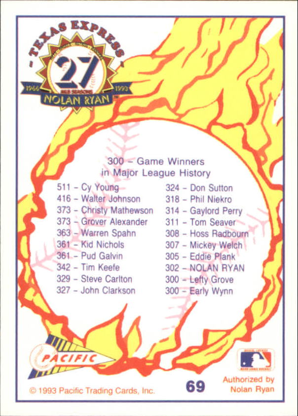B0694- 1993 Pacific Ryan Nolan 27th Season BB 1-250 -You Pick- 15+ FREE US SHIP - Picture 137 of 488