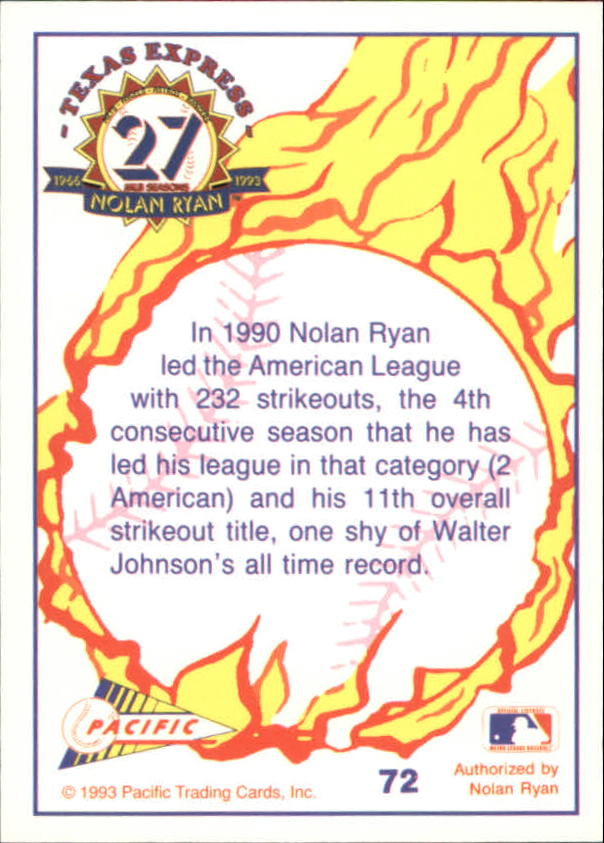 B0694- 1993 Pacific Ryan Nolan 27th Season BB 1-250 -You Pick- 15+ FREE US SHIP - Picture 143 of 488