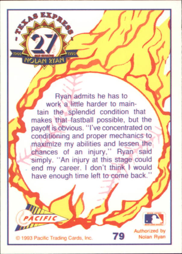 B0694- 1993 Pacific Ryan Nolan 27th Season BB 1-250 -You Pick- 15+ FREE US SHIP - Picture 157 of 488