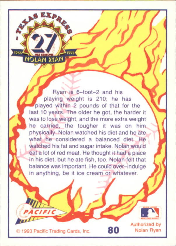 B0694- 1993 Pacific Ryan Nolan 27th Season BB 1-250 -You Pick- 15+ FREE US SHIP - Picture 159 of 488