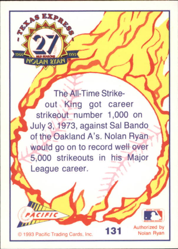 B0694- 1993 Pacific Ryan Nolan 27th Season BB 1-250 -You Pick- 15+ FREE US SHIP - Picture 256 of 488