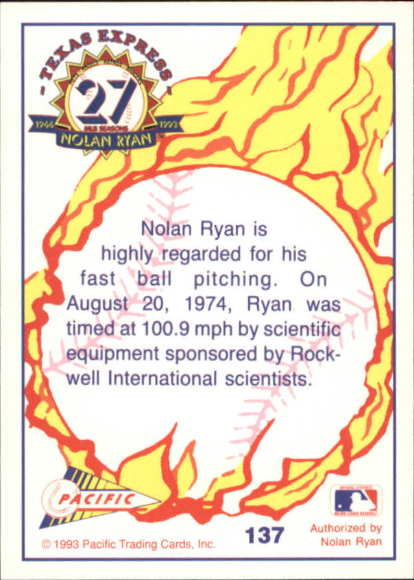 B0694- 1993 Pacific Ryan Nolan 27th Season BB 1-250 -You Pick- 15+ FREE US SHIP - Picture 268 of 488