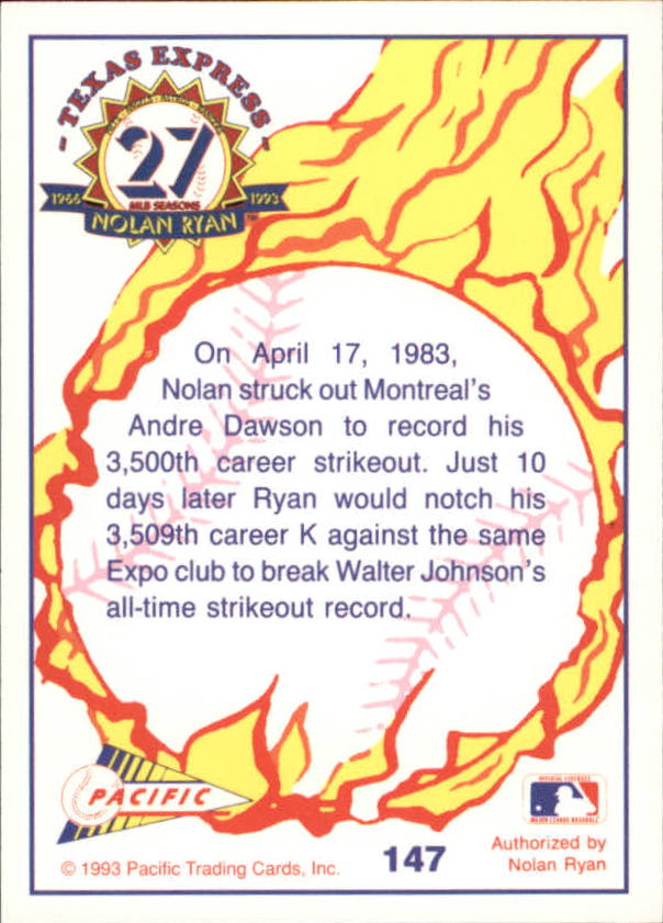 B0694- 1993 Pacific Ryan Nolan 27th Season BB 1-250 -You Pick- 15+ FREE US SHIP - Picture 288 of 488