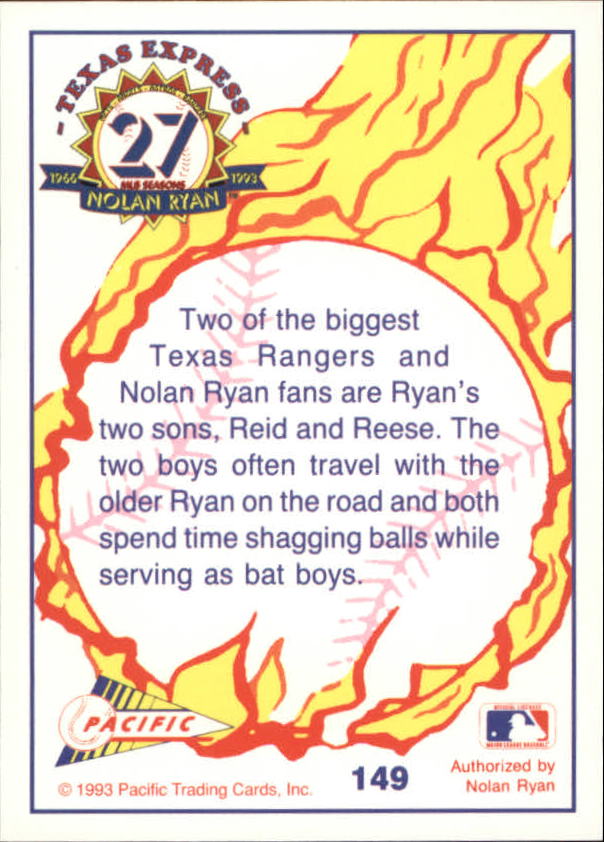 B0694- 1993 Pacific Ryan Nolan 27th Season BB 1-250 -You Pick- 15+ FREE US SHIP - Picture 292 of 488