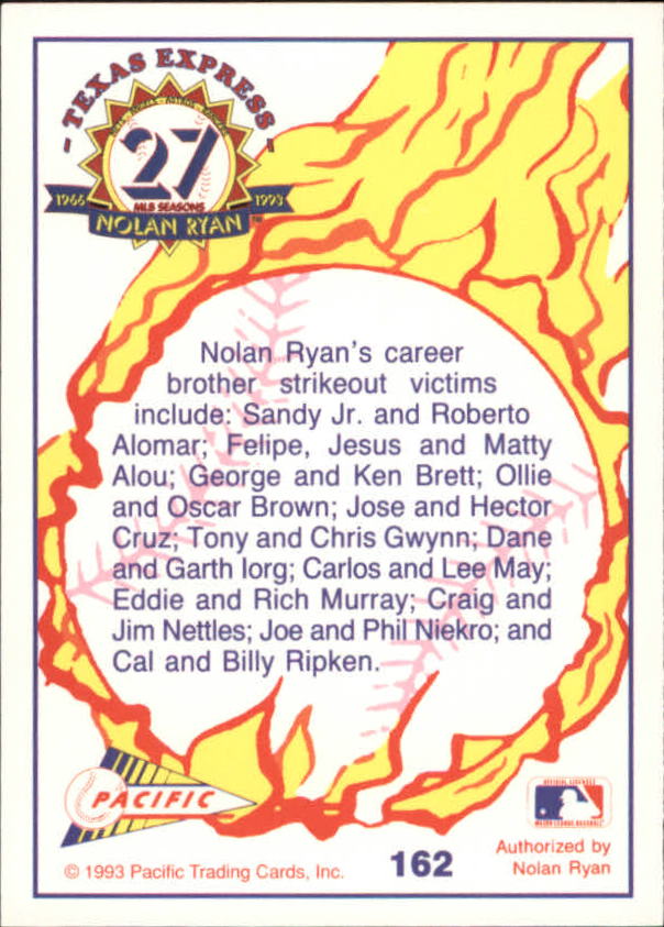 B0694- 1993 Pacific Ryan Nolan 27th Season BB 1-250 -You Pick- 15+ FREE US SHIP - Picture 318 of 488