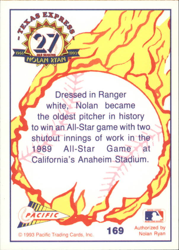 B0694- 1993 Pacific Ryan Nolan 27th Season BB 1-250 -You Pick- 15+ FREE US SHIP - Picture 332 of 488