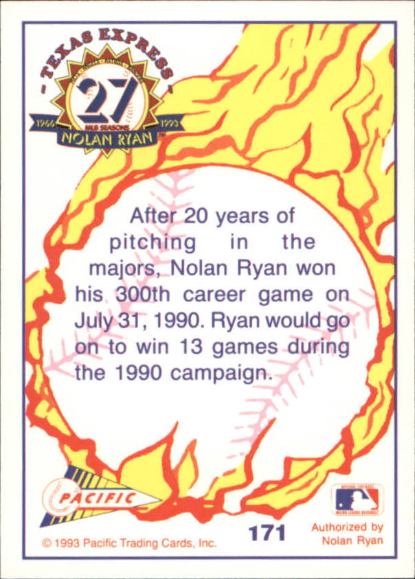 B0694- 1993 Pacific Ryan Nolan 27th Season BB 1-250 -You Pick- 15+ FREE US SHIP - Picture 336 of 488
