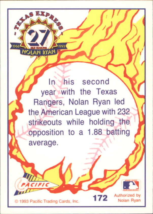 B0694- 1993 Pacific Ryan Nolan 27th Season BB 1-250 -You Pick- 15+ FREE US SHIP - Picture 338 of 488