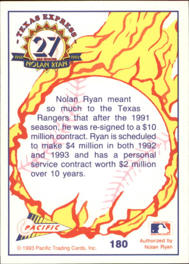 B0694- 1993 Pacific Ryan Nolan 27th Season BB 1-250 -You Pick- 15+ FREE US SHIP - Picture 354 of 488