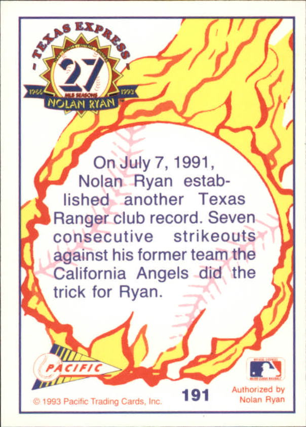 B0694- 1993 Pacific Ryan Nolan 27th Season BB 1-250 -You Pick- 15+ FREE US SHIP - Picture 374 of 488