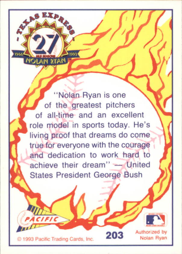 B0694- 1993 Pacific Ryan Nolan 27th Season BB 1-250 -You Pick- 15+ FREE US SHIP - Picture 398 of 488