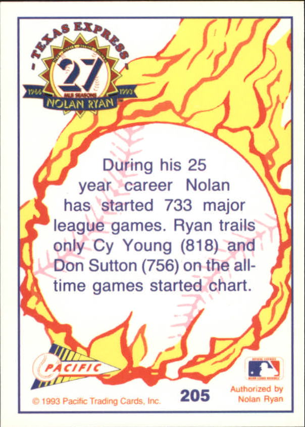 B0694- 1993 Pacific Ryan Nolan 27th Season BB 1-250 -You Pick- 15+ FREE US SHIP - Picture 402 of 488