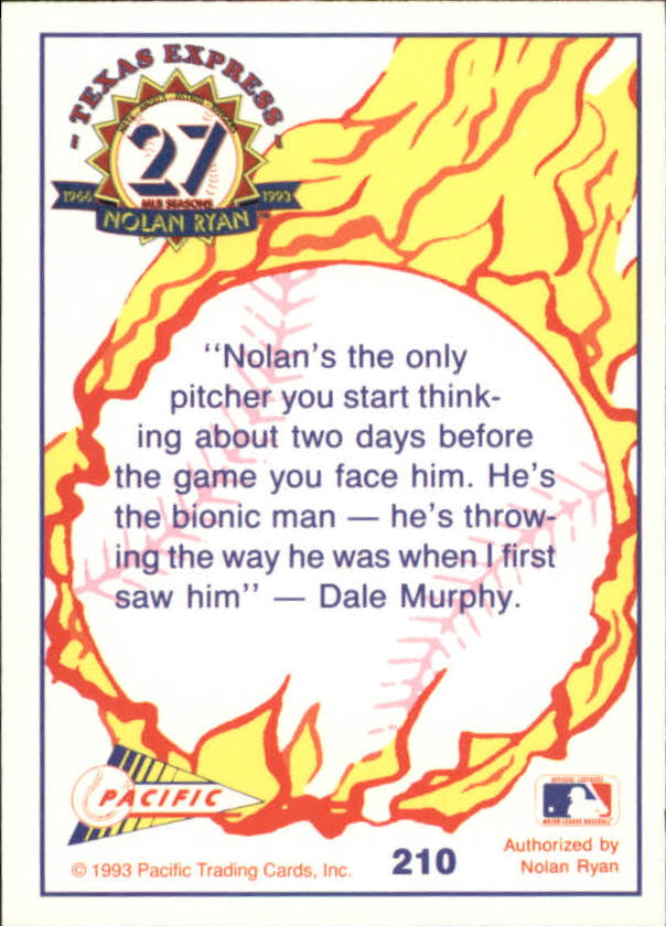 B0694- 1993 Pacific Ryan Nolan 27th Season BB 1-250 -You Pick- 15+ FREE US SHIP - Picture 412 of 488
