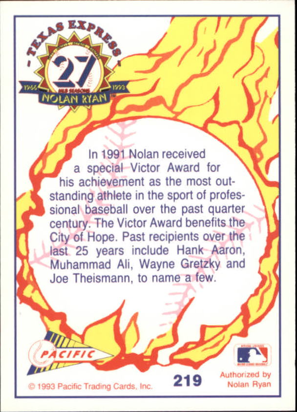 B0694- 1993 Pacific Ryan Nolan 27th Season BB 1-250 -You Pick- 15+ FREE US SHIP - Picture 428 of 488