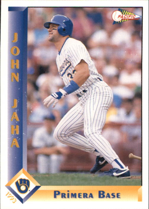 JOHN JAHA - 1993 DONRUSSS BASEBALL - CARD #207 - MILWAUKEE BREWERS