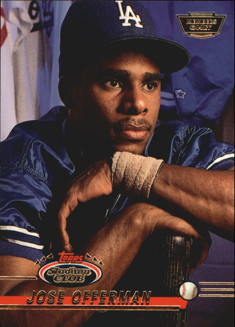 1993 Stadium Club Members Only Parallel #129 Jose Offerman/(Can be found with home town/missi