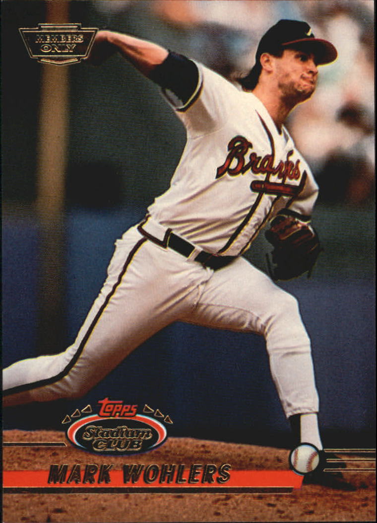 1993 Stadium Club Members Only Parallel #130 Mark Wohlers