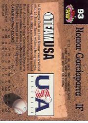 1993 Stadium Club Murphy #93 Nomar Garciaparra USA back image