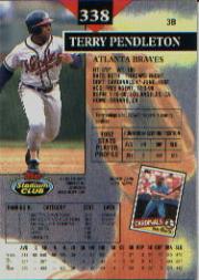 1993 Stadium Club #338 Terry Pendleton back image