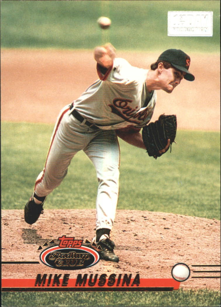 1993 Stadium Club First Day Issue #77 Mike Mussina