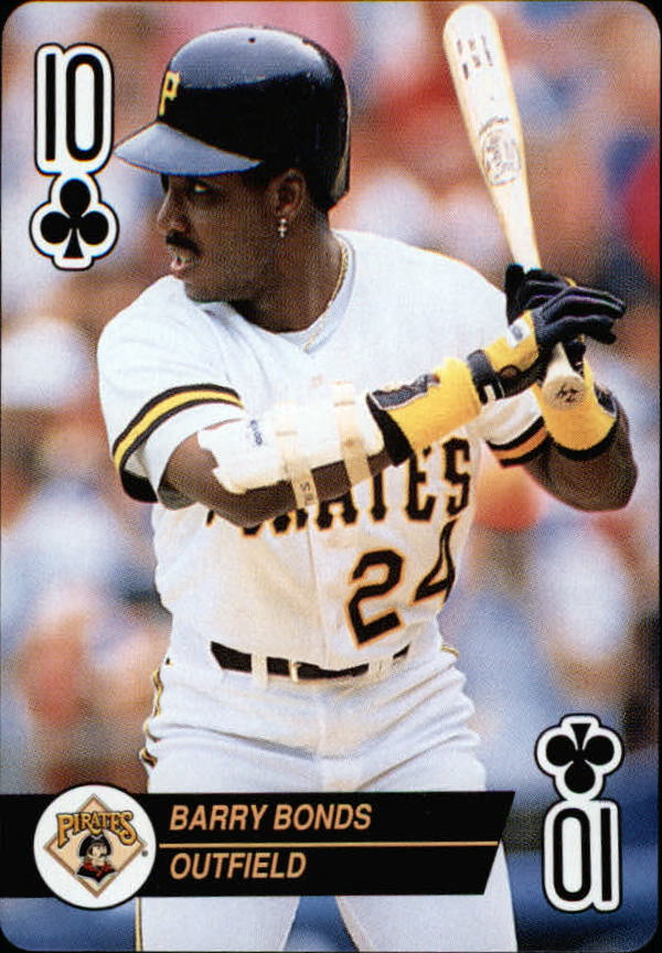 1993 U.S. Playing Cards Aces #10C Barry Bonds