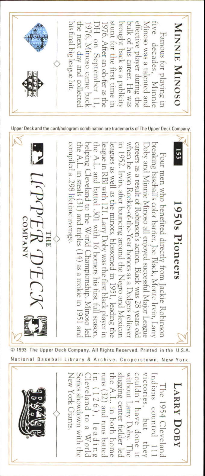 A8493- 1993 Upper Deck All-Time Heroes BB #s 1-165 -You Pick- 15+ FREE US SHIP - Picture 200 of 220