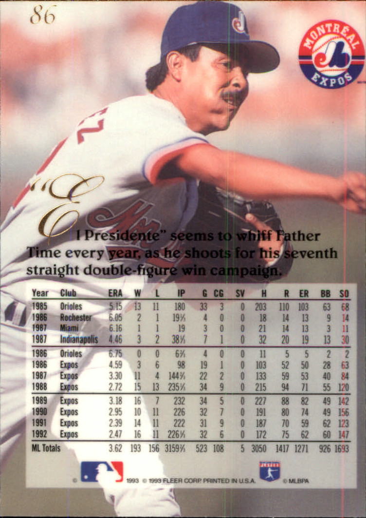 1993 Flair (Fleer) Baseball "Main Set" Cards #1 to #150 Rookies and Veterans - Picture 173 of 299