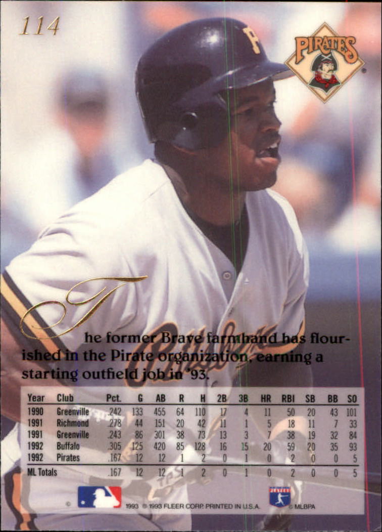 1993 Flair (Fleer) Baseball "Main Set" Cards #1 to #150 Rookies and Veterans - Picture 229 of 299