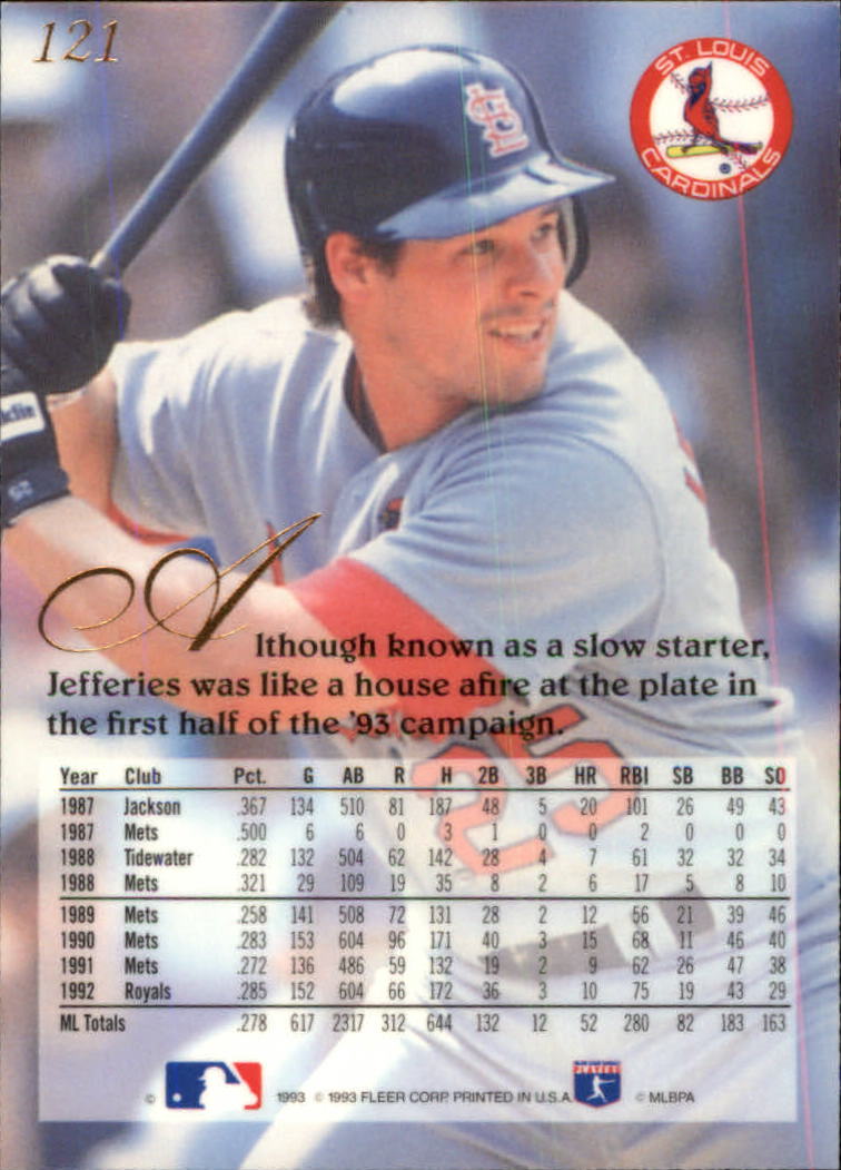 1993 Flair (Fleer) Baseball "Main Set" Cards #1 to #150 Rookies and Veterans - Picture 243 of 299