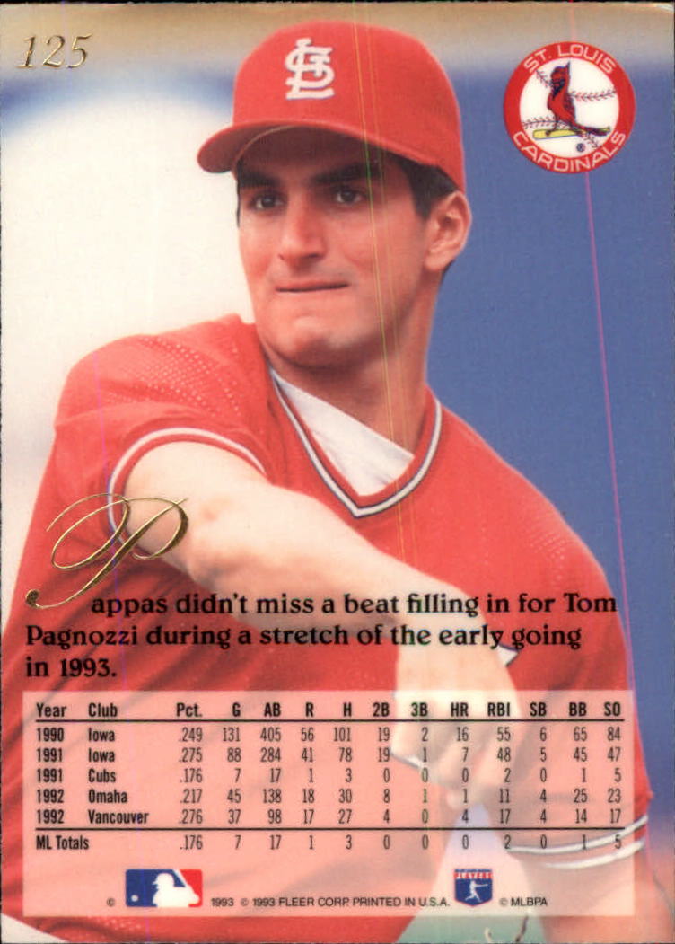 1993 Flair (Fleer) Baseball "Main Set" Cards #1 to #150 Rookies and Veterans - Picture 251 of 299