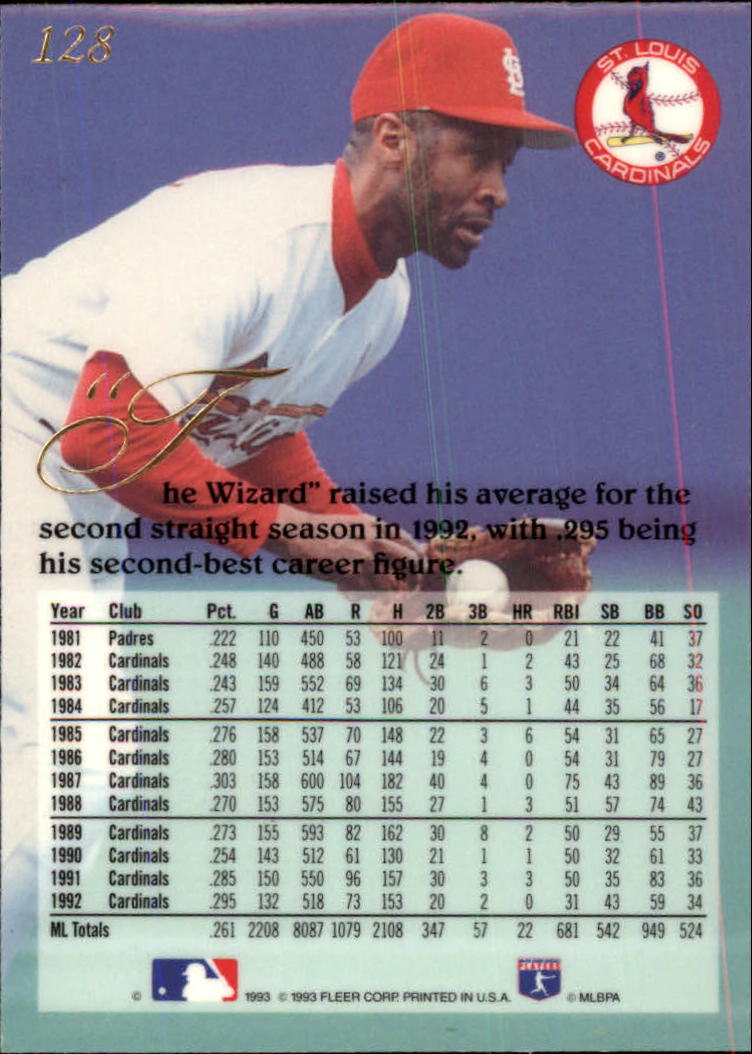 1993 Flair (Fleer) Baseball "Main Set" Cards #1 to #150 Rookies and Veterans - Picture 257 of 299