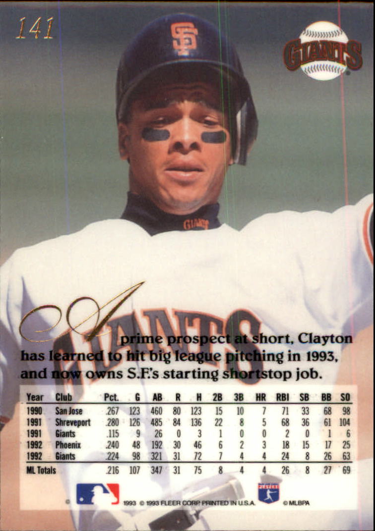 1993 Flair (Fleer) Baseball "Main Set" Cards #1 to #150 Rookies and Veterans - Picture 283 of 299