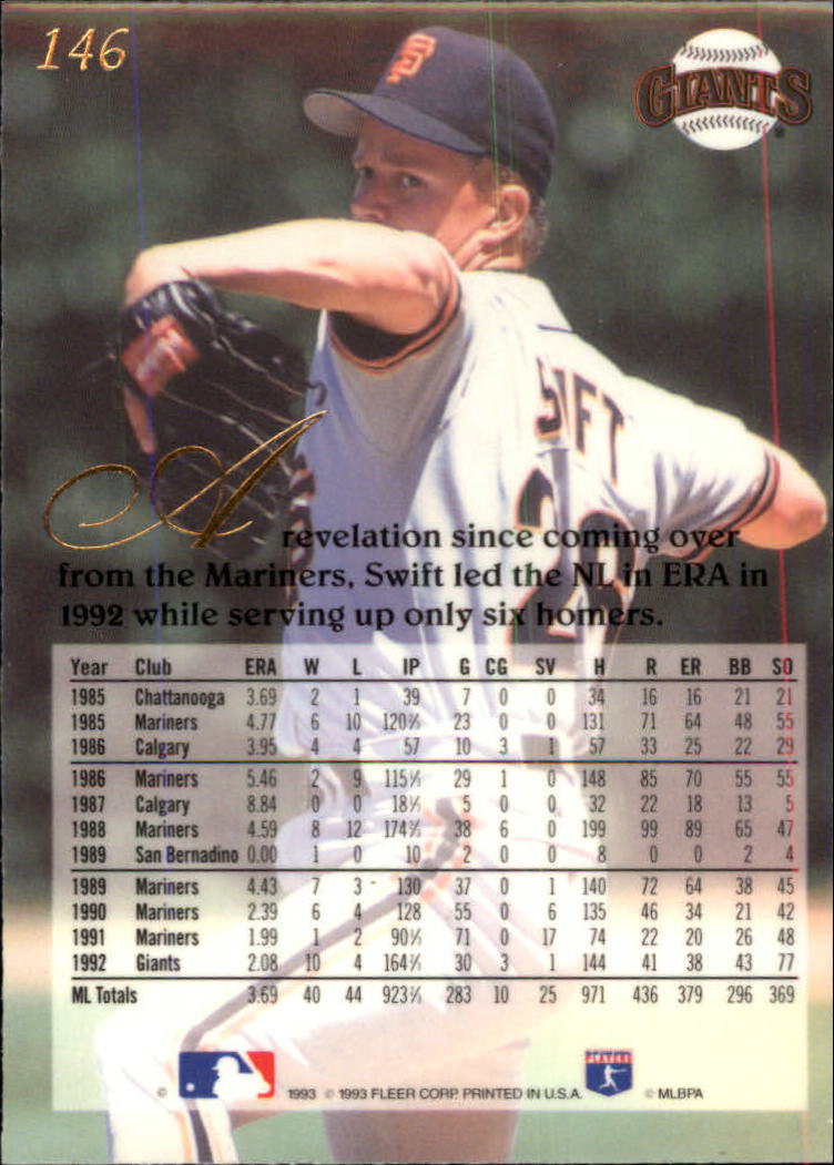 1993 Flair (Fleer) Baseball "Main Set" Cards #1 to #150 Rookies and Veterans - Picture 293 of 299