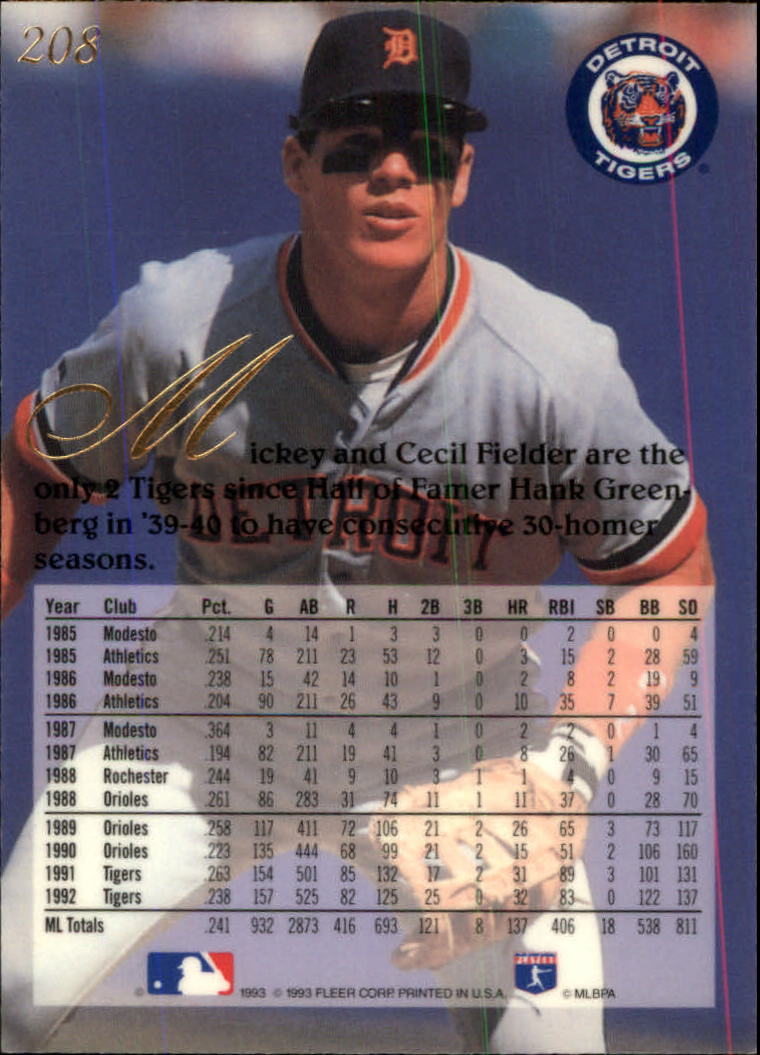 A1340- 1993 Flair Baseball Karten 201-300 + Einsätze -du Pick- 15 + Gratis US - Bild 17 von 223