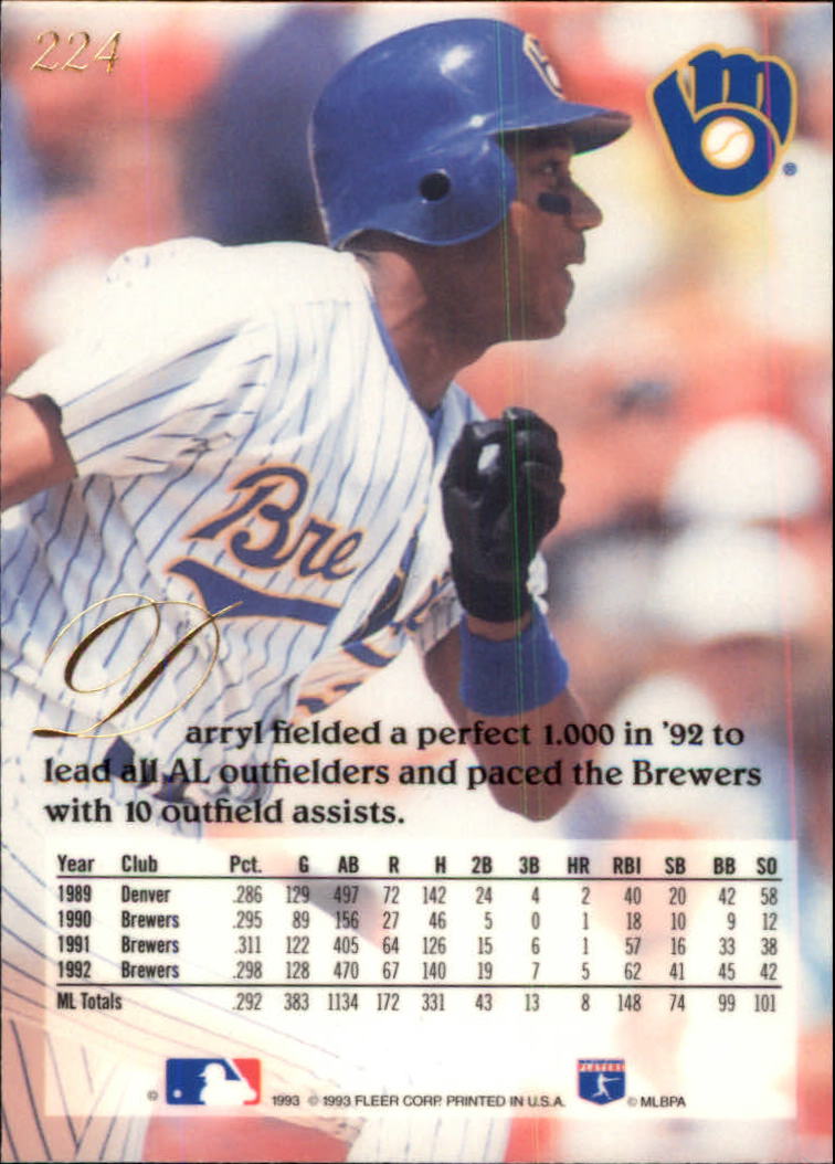 A1340- 1993 Flair Baseball Karten 201-300 + Einsätze -du Pick- 15 + Gratis US - Bild 47 von 223