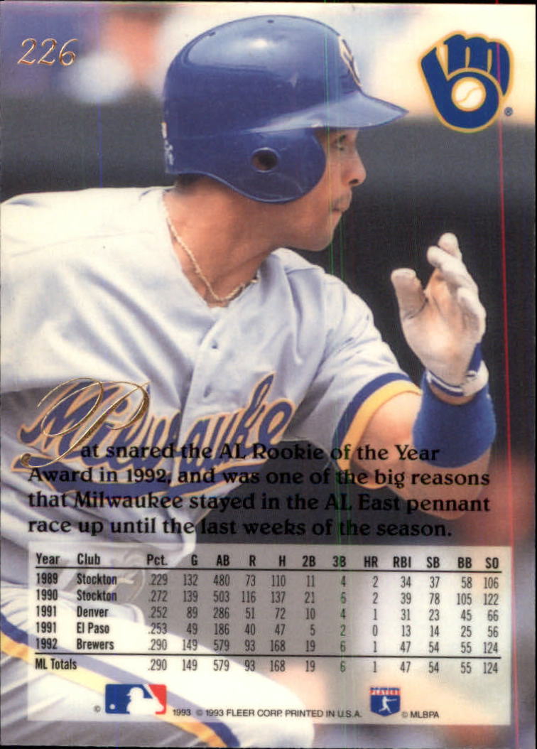 A1340- 1993 Flair Baseball Karten 201-300 + Einsätze -du Pick- 15 + Gratis US - Bild 51 von 223