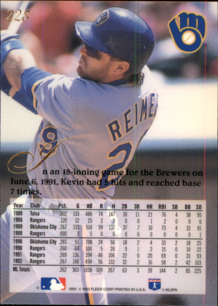 A1340- 1993 Flair Baseball Karten 201-300 + Einsätze -du Pick- 15 + Gratis US - Bild 55 von 223