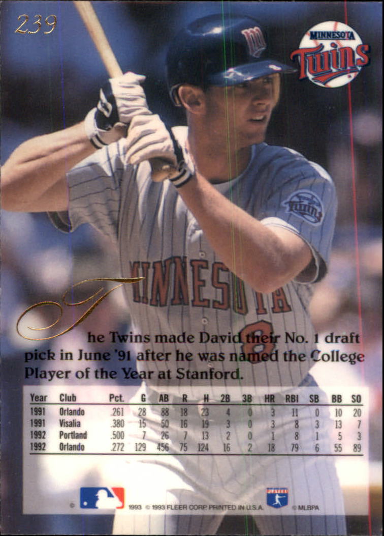 A1340- 1993 Flair Baseball Karten 201-300 + Einsätze -du Pick- 15 + Gratis US - Bild 77 von 223