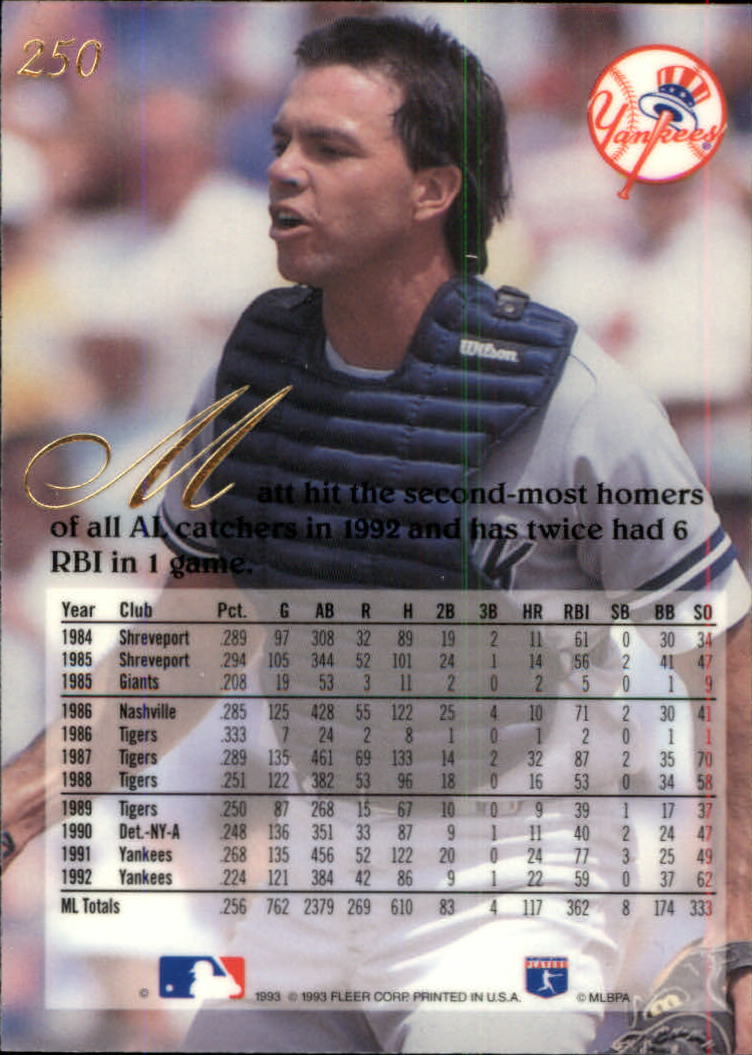 A1340- 1993 Flair Baseball Karten 201-300 + Einsätze -du Pick- 15 + Gratis US - Bild 97 von 223