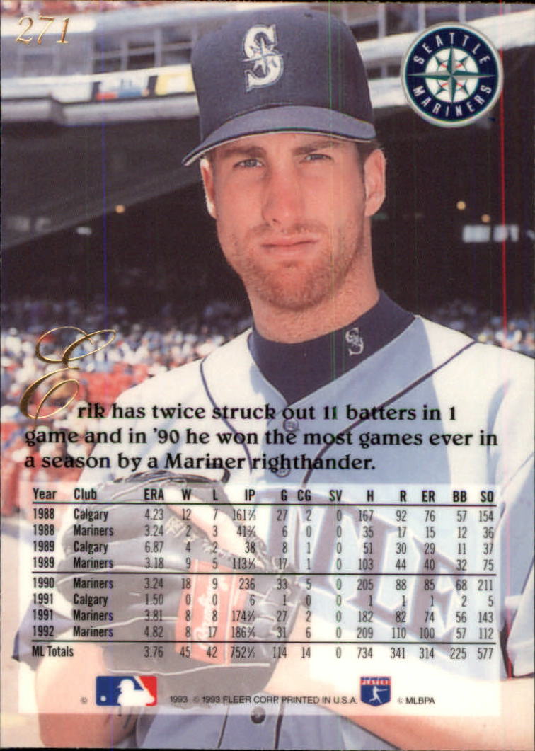 A1340- 1993 Flair Baseball Karten 201-300 + Einsätze -du Pick- 15 + Gratis US - Bild 131 von 223