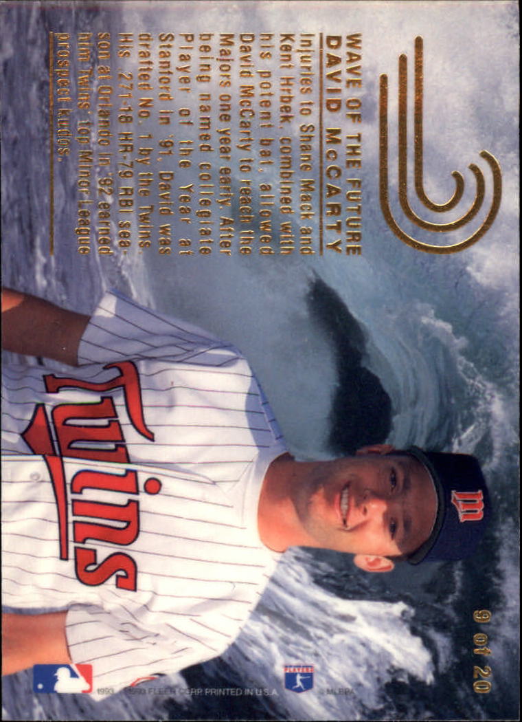 A1340- 1993 Flair Baseball Karten 201-300 + Einsätze -du Pick- 15 + Gratis US - Bild 205 von 223