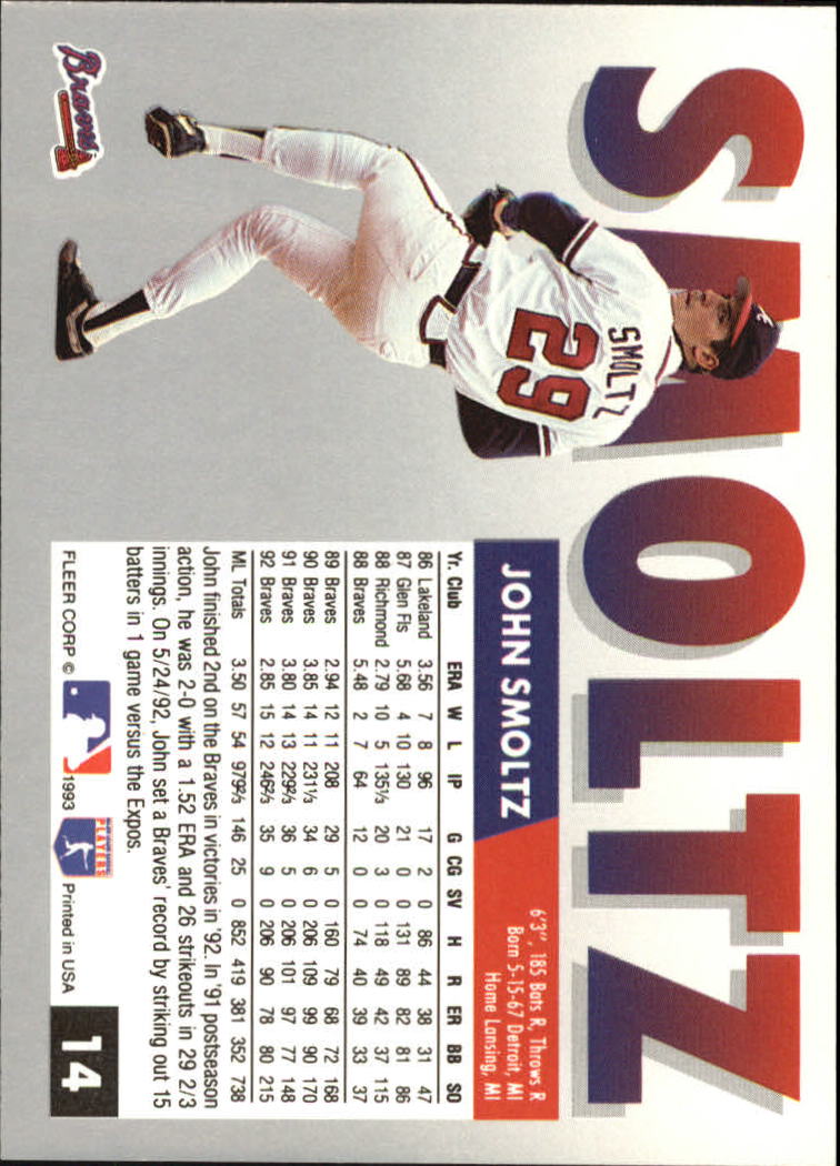 2005 Fleer Tradition #135 John Smoltz - Atlanta Braves (Baseball Cards) at  's Sports Collectibles Store