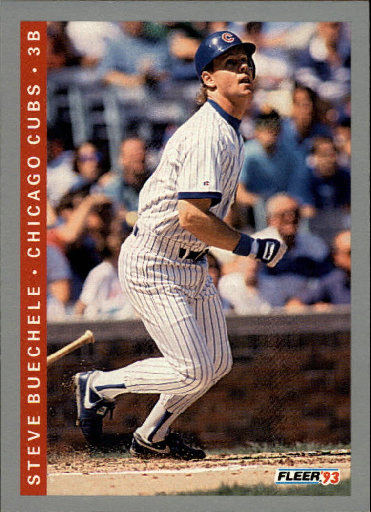 Steve Buechele autographed baseball card (Chicago Cubs) 1995